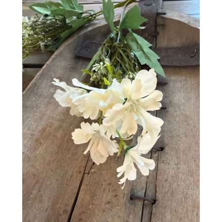 Mű selyem virág   2 szál - Törtfehér