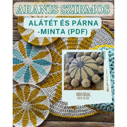Horgolt ARANIS Tapestry szirmos alátét/ párna Mintaleírás