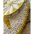 Horgolt ARANIS Tapestry szirmos alátét/ párna Mintaleírás