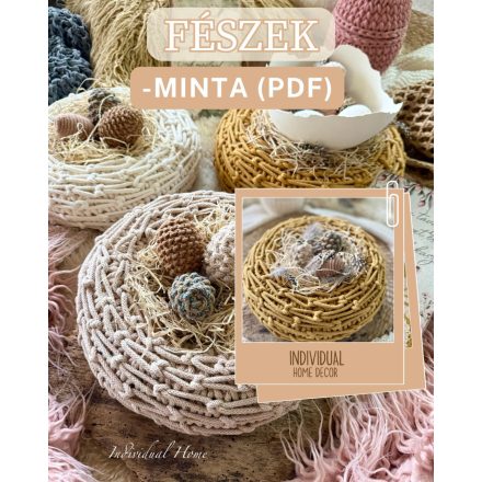 Horgolt fészek koszorú  - Kiegészítő Mintaleírás (Pdf) 
