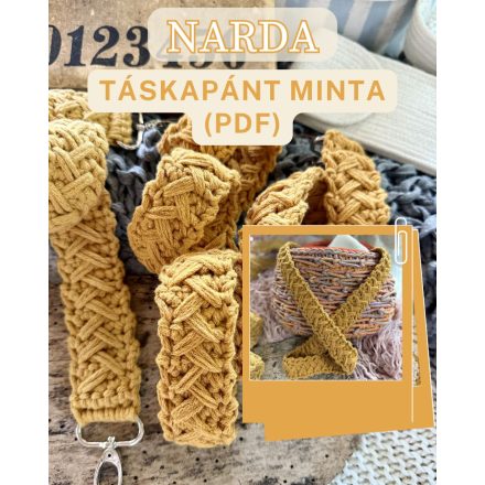 Horgolt táskapánt NARDA - Mintaleírás 