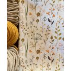 Táskabélés övtáska forma crossbodyhoz  Mintás - Pasztell mezei virágos