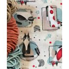 Táskabélés övtáska forma crossbodyhoz - Mintás - Cicák