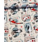 Táskabélés övtáska forma crossbodyhoz - Mintás - Cicák