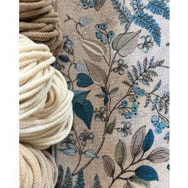   Táskabélés övtáska forma crossbodyhoz  Mintás - Kék - sötétkék virágos