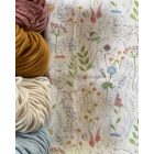 Táskabélés övtáska forma crossbodyhoz  Mintás - Réti színes virágos 