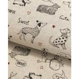   Táskabélés övtáska forma crossbodyhoz - Mintás - Kutyusok