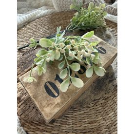   Mű bimbós narancs Jázmin  2 szál - Törtfehér világoszöld