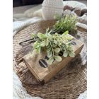 Mű bimbós narancs Jázmin  2 szál - Törtfehér világoszöld