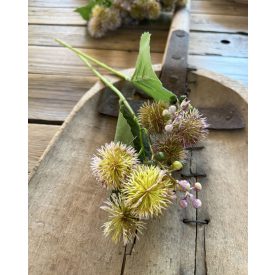 Mű bojtorján 2 szál - Rózsa-törtfehér