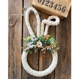 Nyuszifüles ajtó- falidísz DIY csomag