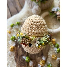 Tojás tároló virág dekorral DIY csomag