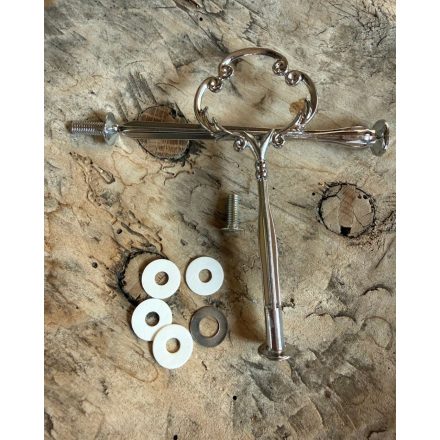 Fém tartó  rúd 2 emeletes kínálóhoz