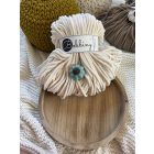 Frissen tartó tároló DIY vintage világos türkiz fogantyúval 