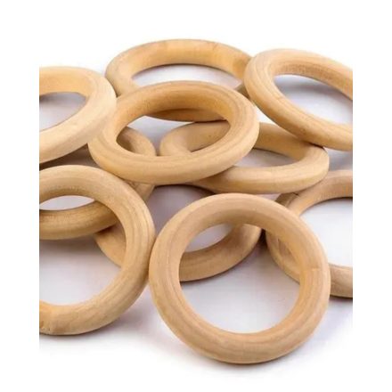 Fa karika 33 mm natúr 1 db.