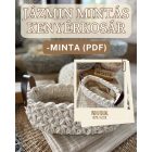Horgolt  Jázmin mintás kenyérkosár  Mintaleírás