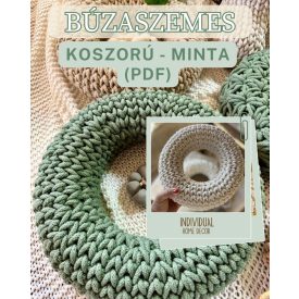 Horgolt búzaszemes koszorú - Mintaleírás