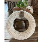 Horgolt búzaszemes koszorú - Mintaleírás