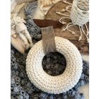 Horgolt búzaszemes koszorú - Mintaleírás