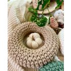 Horgolt búzaszemes koszorú - Mintaleírás