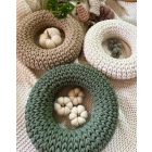 Horgolt búzaszemes koszorú - Mintaleírás