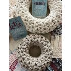 Jázmin mintás koszorú horgolás - Online workshop