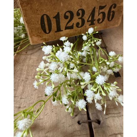 Mű rezgő 2 szál - Fehér  bimbókkal