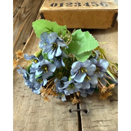 Mű selyem virág 2 szál - Világos kék 