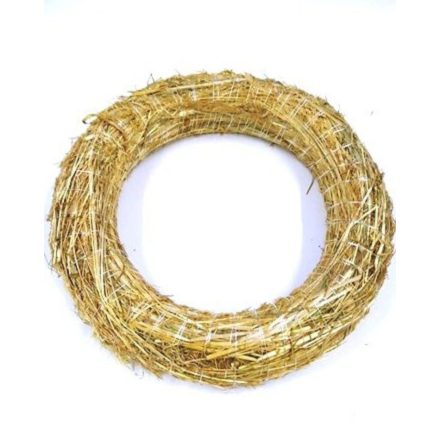 Szalma koszorú alap 25 cm 