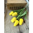 Tulipán  polifoam 5 szál - Piros