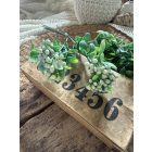 Mű zöld apró bogyós leveles 2 ág  Krém- halványzöld  Színátmenetes 