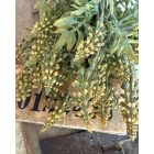 Mű zsálya 2 ág 6 virággal, levelekkel Vintage sárga színátmenetes 